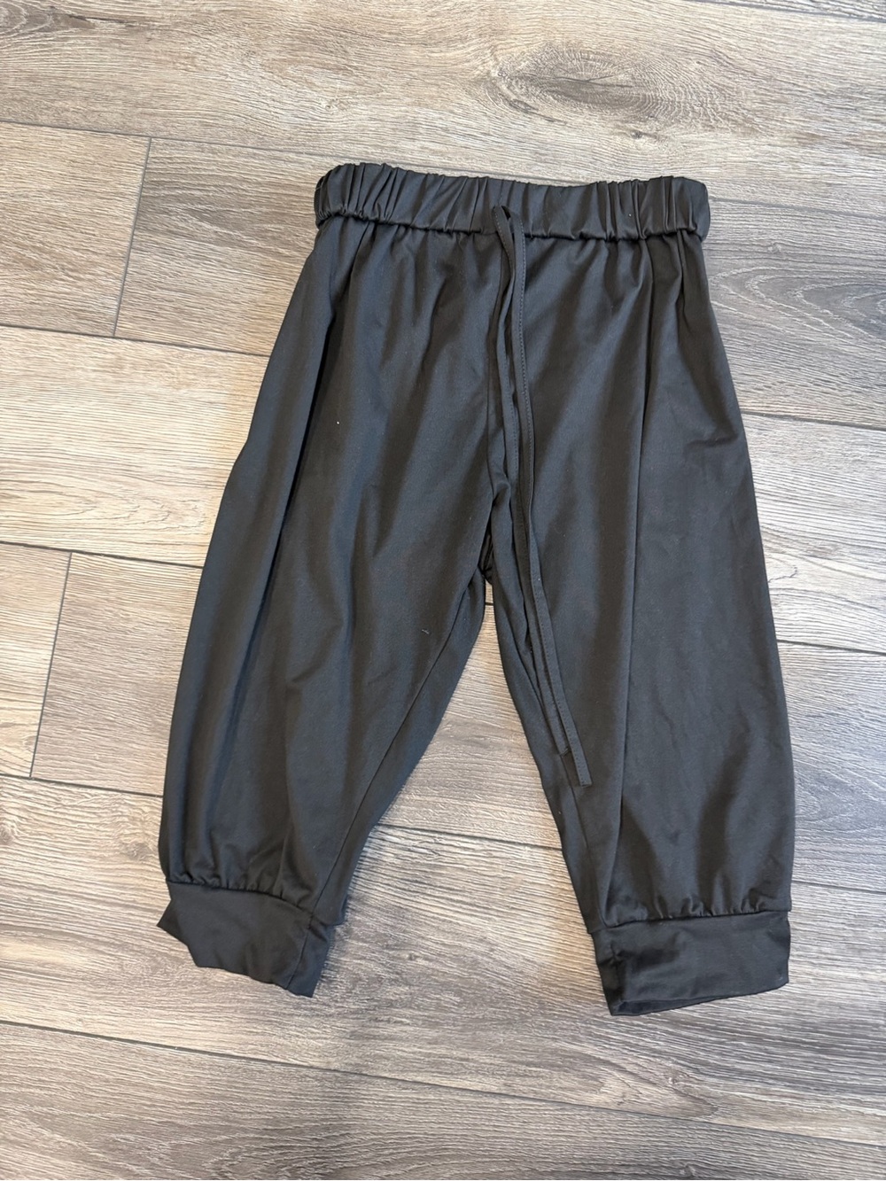 Black Women's Jogger Sweatpants with Elastic Cuffs